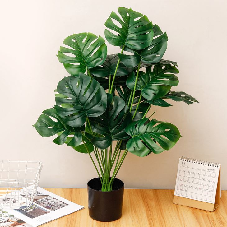 actually look artificial monstera plant