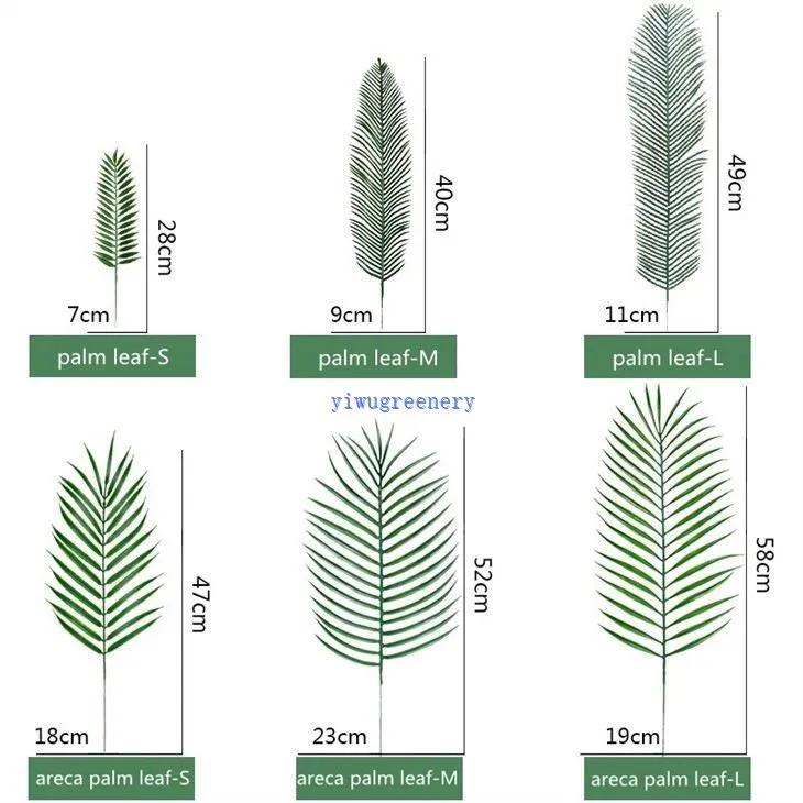 artificial single areca palm leaf